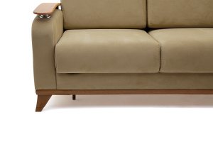 Коричневый диван Джерси-3 с опорой №6 Maserati Light Brown Ножки