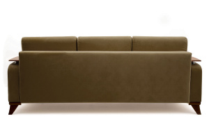 Коричневый диван Джерси-3 с опорой №6 Maserati Light Brown Вид сзади