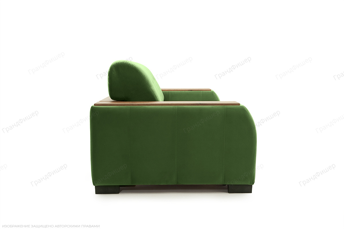 Прямой диван Берлин-2 Maserati Green Вид сбоку
