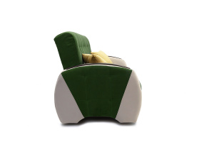 Прямой диван Вито-4 Maserati Green + White Вид сбоку