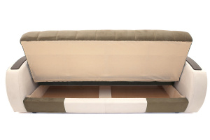 Прямой диван Вито-4 Maserati Light Brown + White Ящик для белья