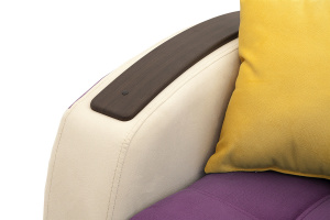 Фиолетовый диван Вито-4 Maserati Purple + White Подлокотник