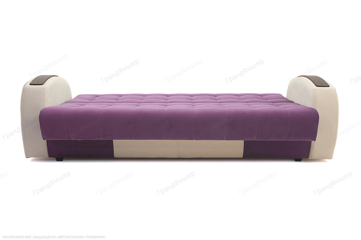 Фиолетовый диван Вито-4 Maserati Purple + White Спальное место