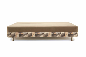 Пружинный диван Монтилия-2 Maserati Light Brown + Snow Brown Спальное место