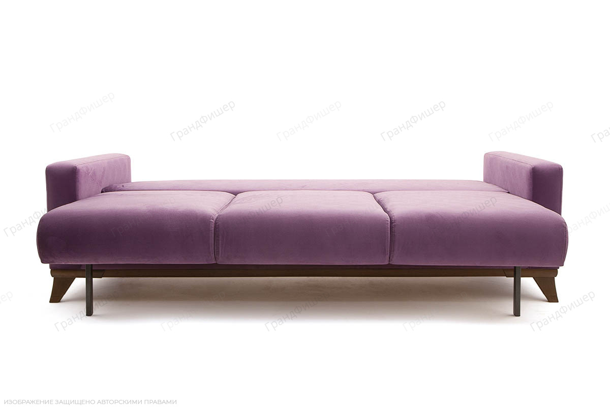 Фиолетовый диван Джерси-2 с опорой №6 Maserati + Check Purple Спальное место