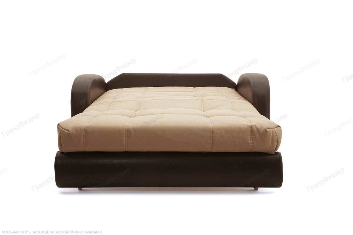 Двуспальный диван Виа-2 Savana Camel + Sontex Umber Спальное место