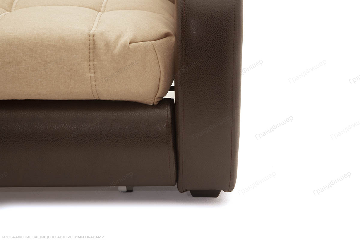 Двуспальный диван Виа-2 Savana Camel + Sontex Umber Ножки