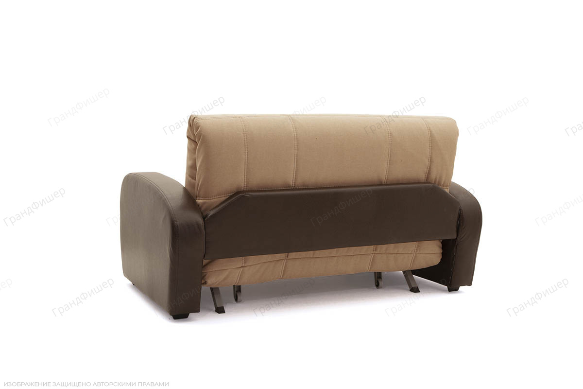 Двуспальный диван Виа-2 Savana Camel + Sontex Umber Вид сзади