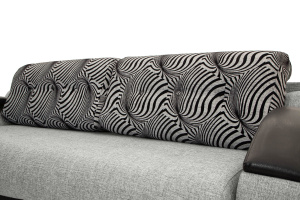 Двуспальный диван Арена Big Grey + Zebra Подушки