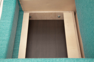 Кресло кровать Гольф (60) Orion Blue Ящик для белья