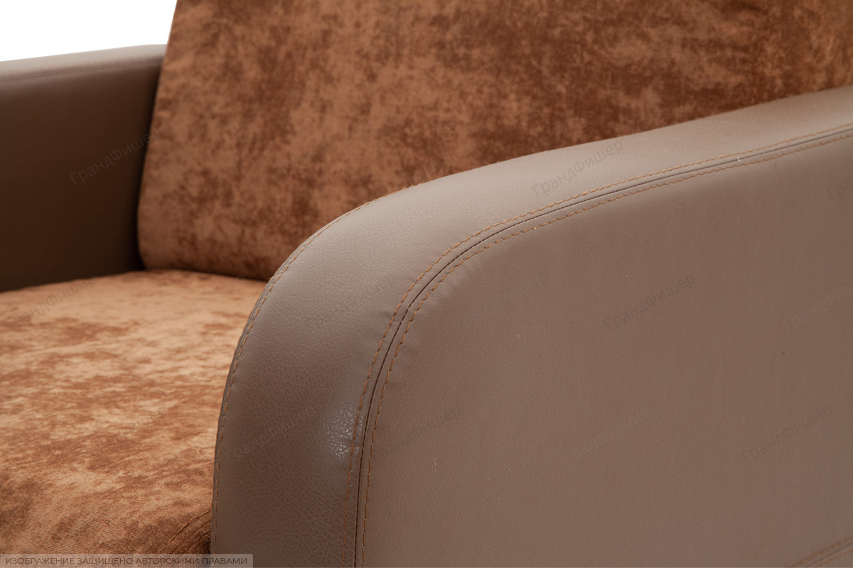 Кресло кровать Вестерн Lite Brown + Astor Coffe Подлокотник