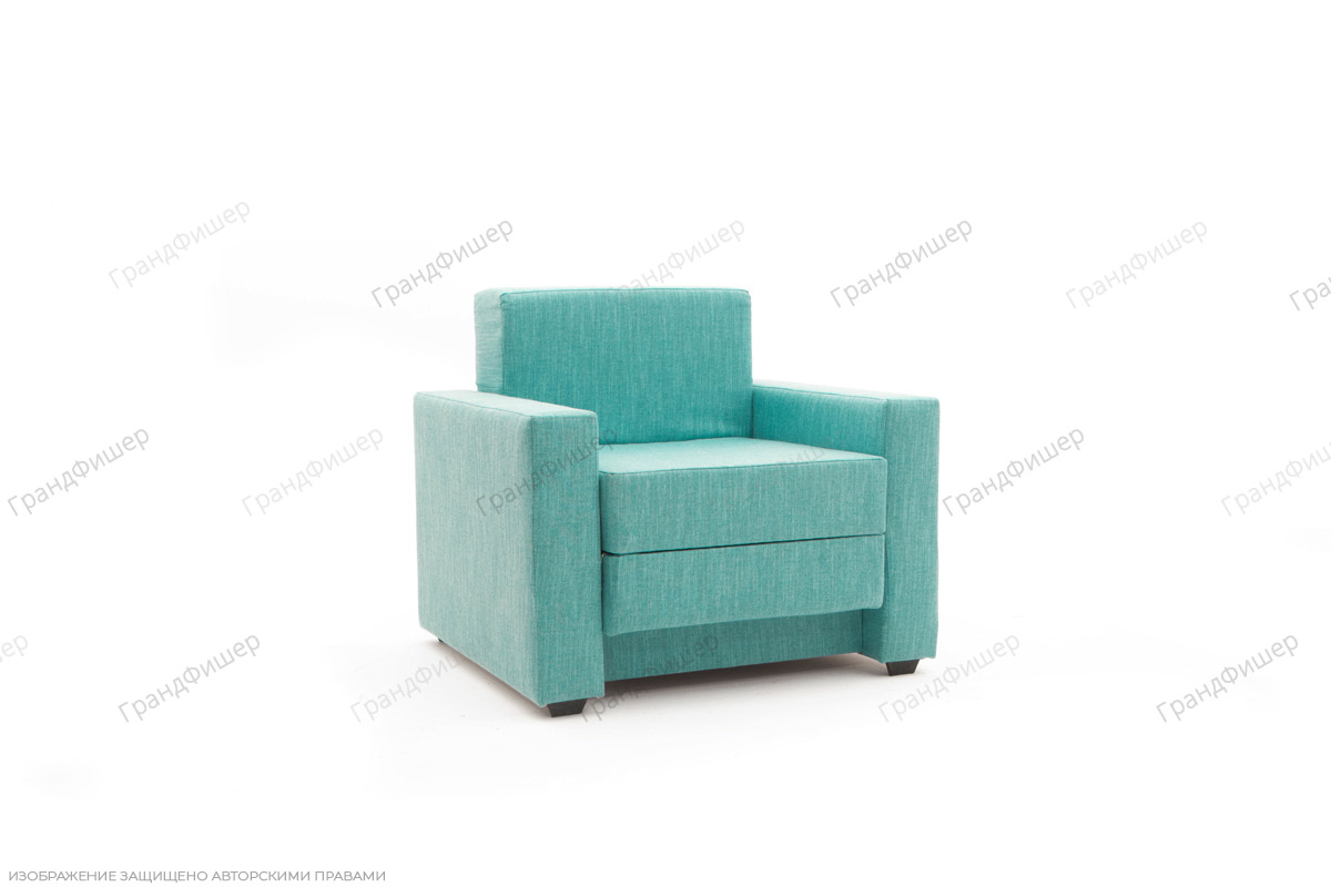 Кресло кровать Гольф (60) Orion Blue Вид по диагонали