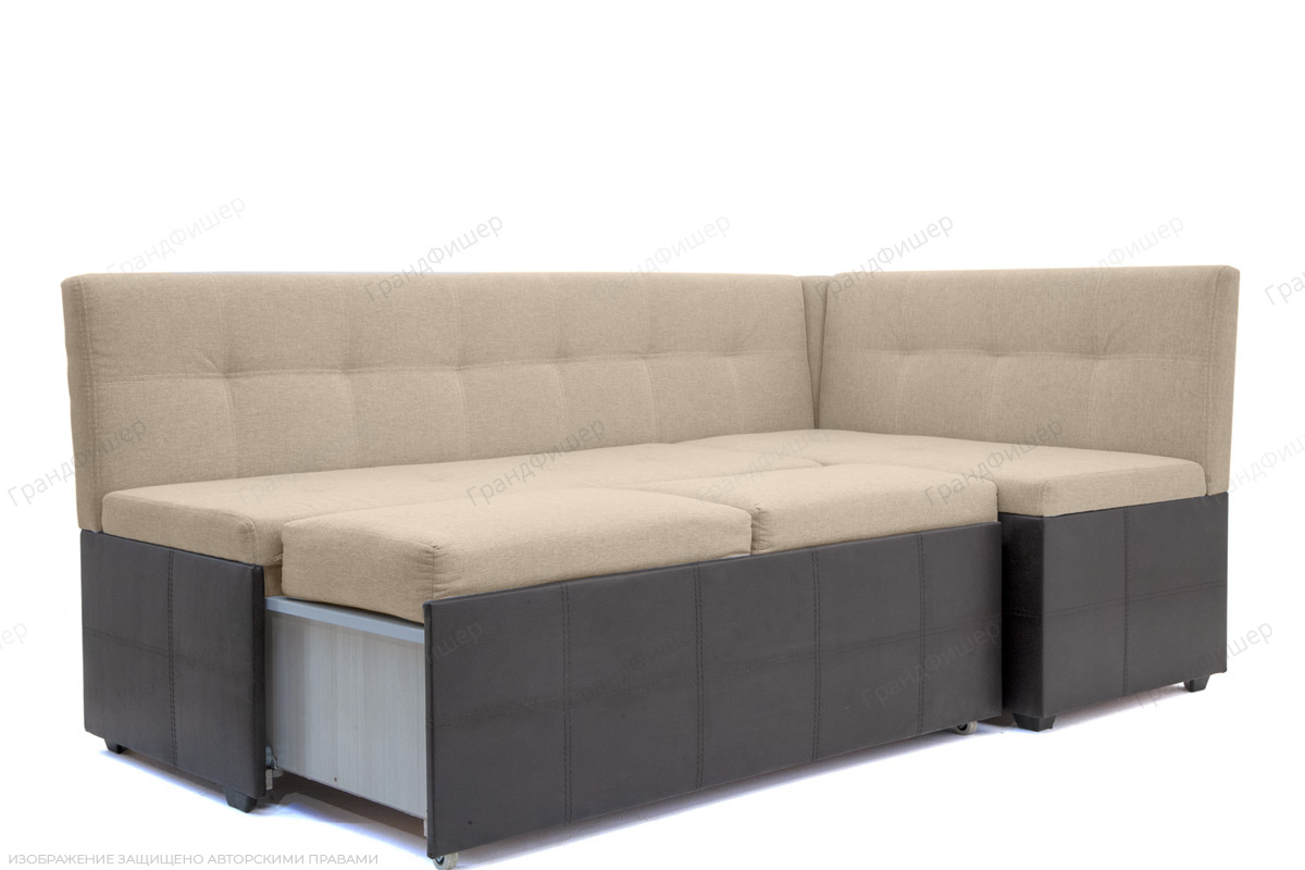 Выкатной диван Домино Dream Beight + Sontex Umber Спальное место