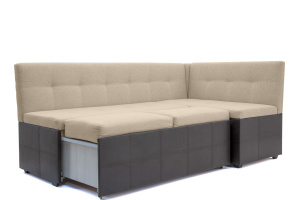 Выкатной диван Домино Dream Beight + Sontex Umber Спальное место