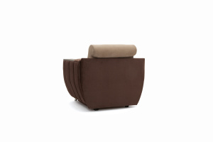 Нераскладной офисный диван Бест Amigo Brown + Amigo Latte Вид сзади