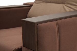 Нераскладной офисный диван Бест Amigo Brown + Amigo Latte Подлокотник