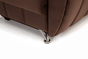Нераскладной офисный диван Бест Amigo Brown + Amigo Latte Ножки