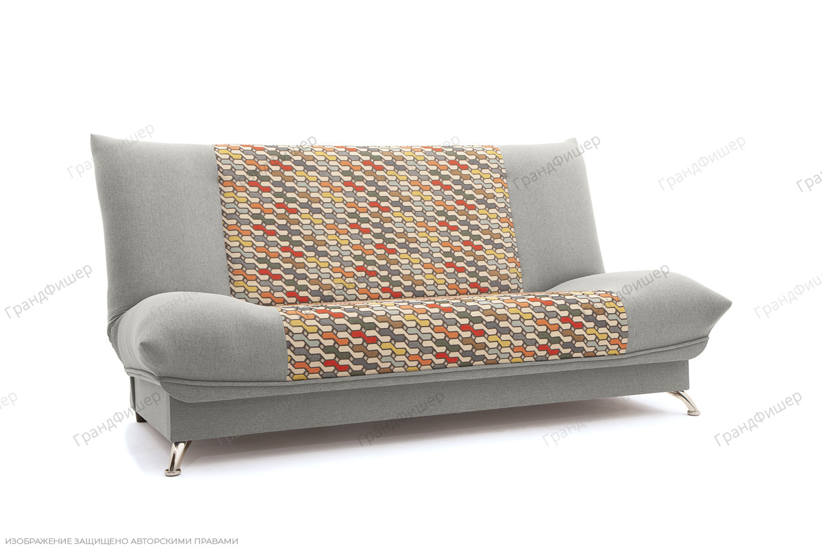 Диван для кухни на ножках Дрим Dream Light grey + History Bricks Вид по диагонали