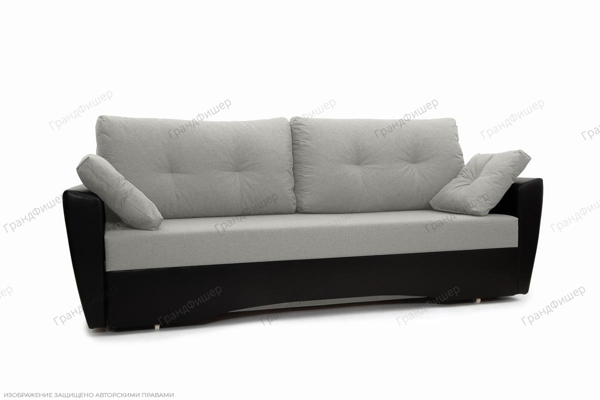 Прямой диван Амстердам эконом Dream Light Grey Вид по диагонали