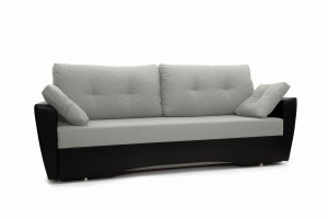 Прямой диван Амстердам эконом Dream Light Grey Вид по диагонали