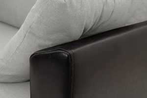 Прямой диван Амстердам эконом Dream Light Grey Подлокотник