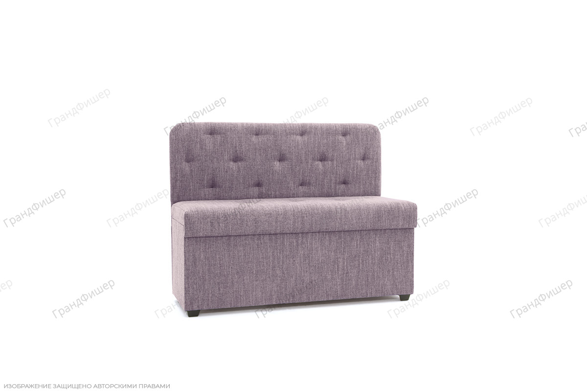 Прямой диван Лето (120) Orion Lilac Вид по диагонали