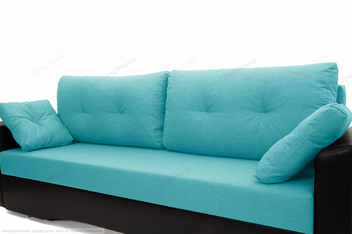 Прямой диван Амстердам эконом Dream Azure Подушки