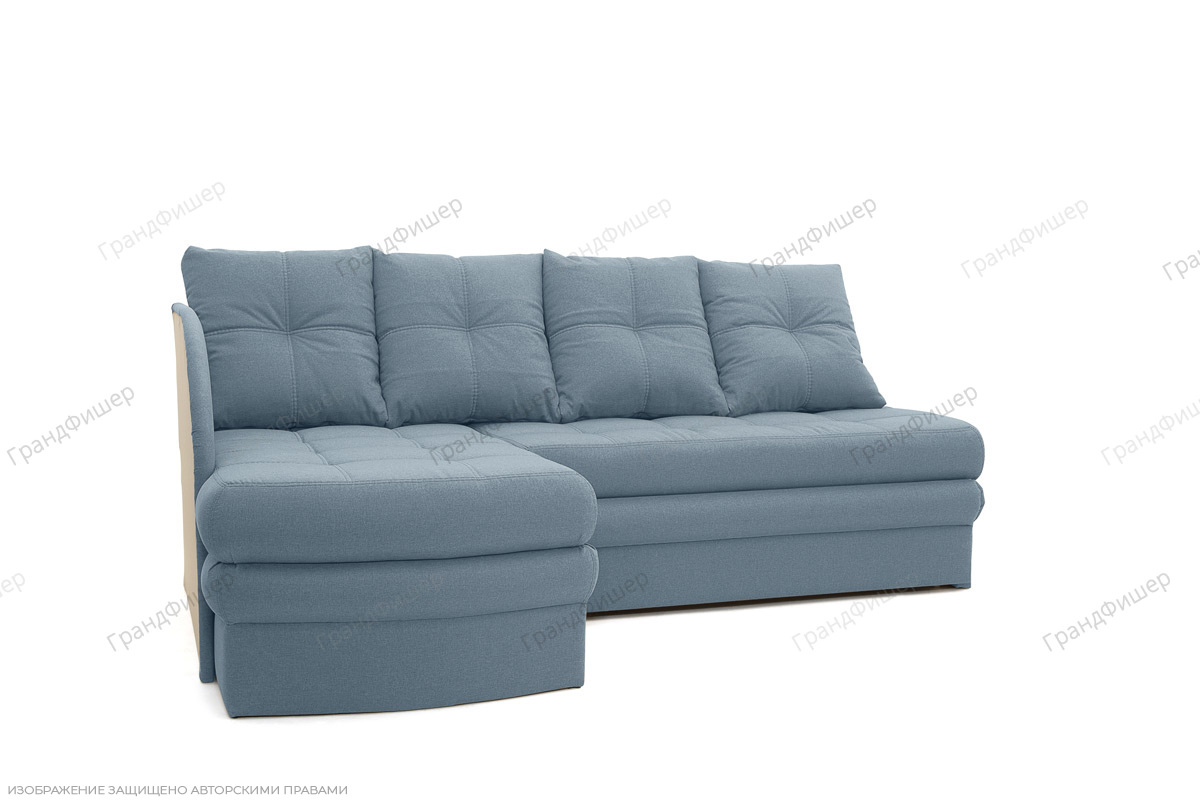 Из экокожи Мираж Dream Blue Вид по диагонали