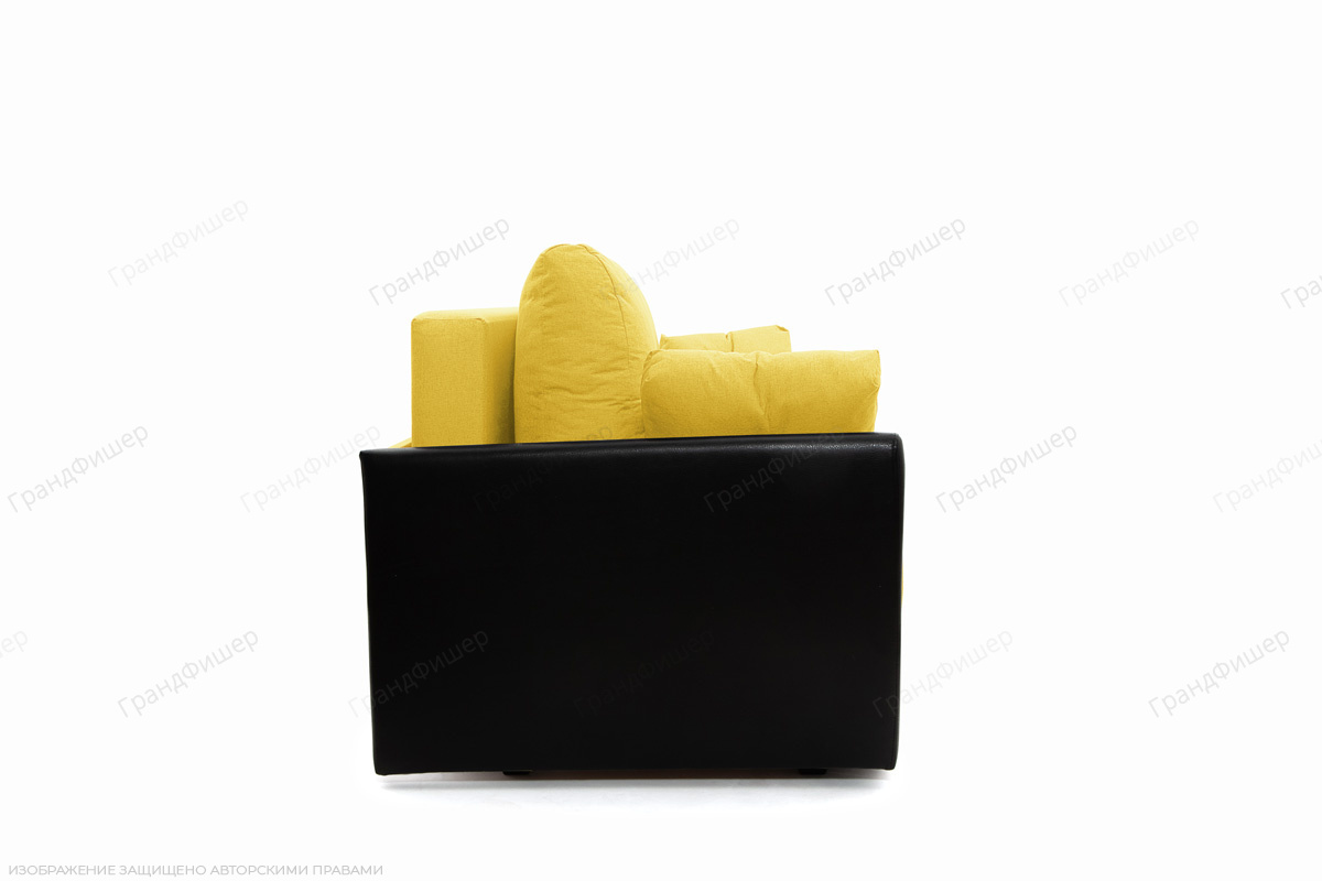 Прямой диван Амстердам эконом Dream Yellow Вид сбоку