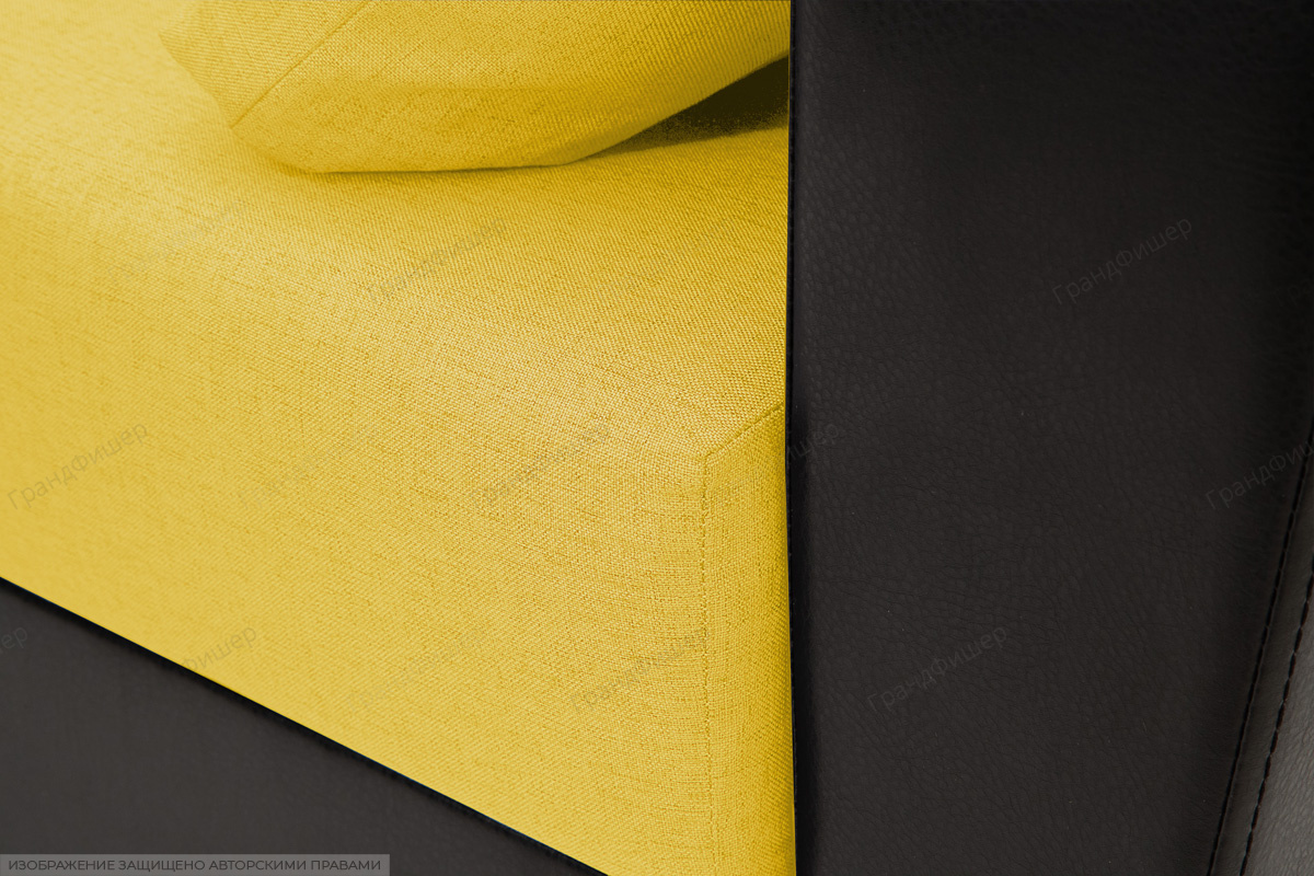 Прямой диван Амстердам эконом Dream Yellow Текстура ткани