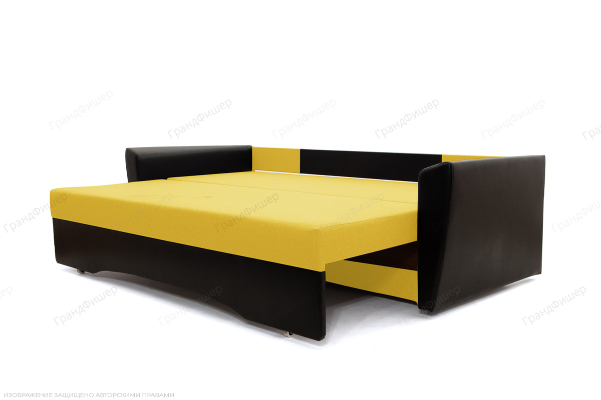 Прямой диван Амстердам эконом Dream Yellow Спальное место