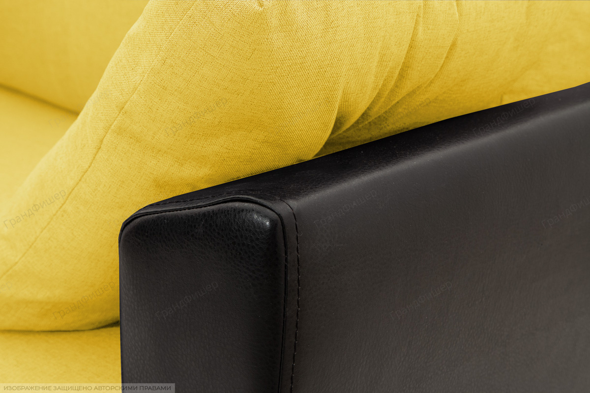 Прямой диван Амстердам эконом Dream Yellow Подлокотник