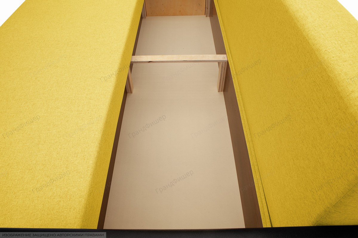 Прямой диван Амстердам эконом Dream Yellow Ящик для белья