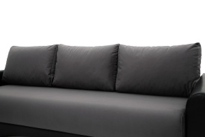 Дешевый диван Джаз Amigo Grafit + Sontex Black Подушки