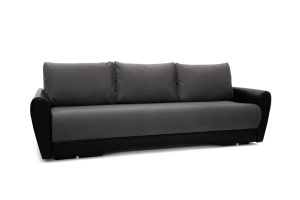 Дешевый диван Джаз Amigo Grafit + Sontex Black Вид по диагонали