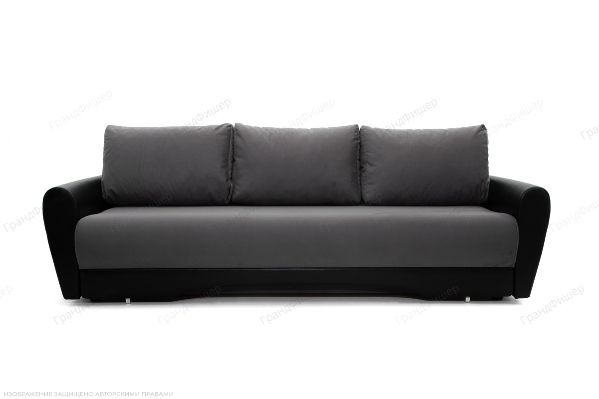 Дешевый диван Джаз Amigo Grafit + Sontex Black Вид спереди