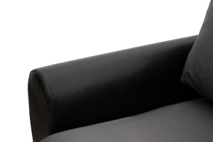 Дешевый диван Джаз Amigo Grafit + Sontex Black Подлокотник