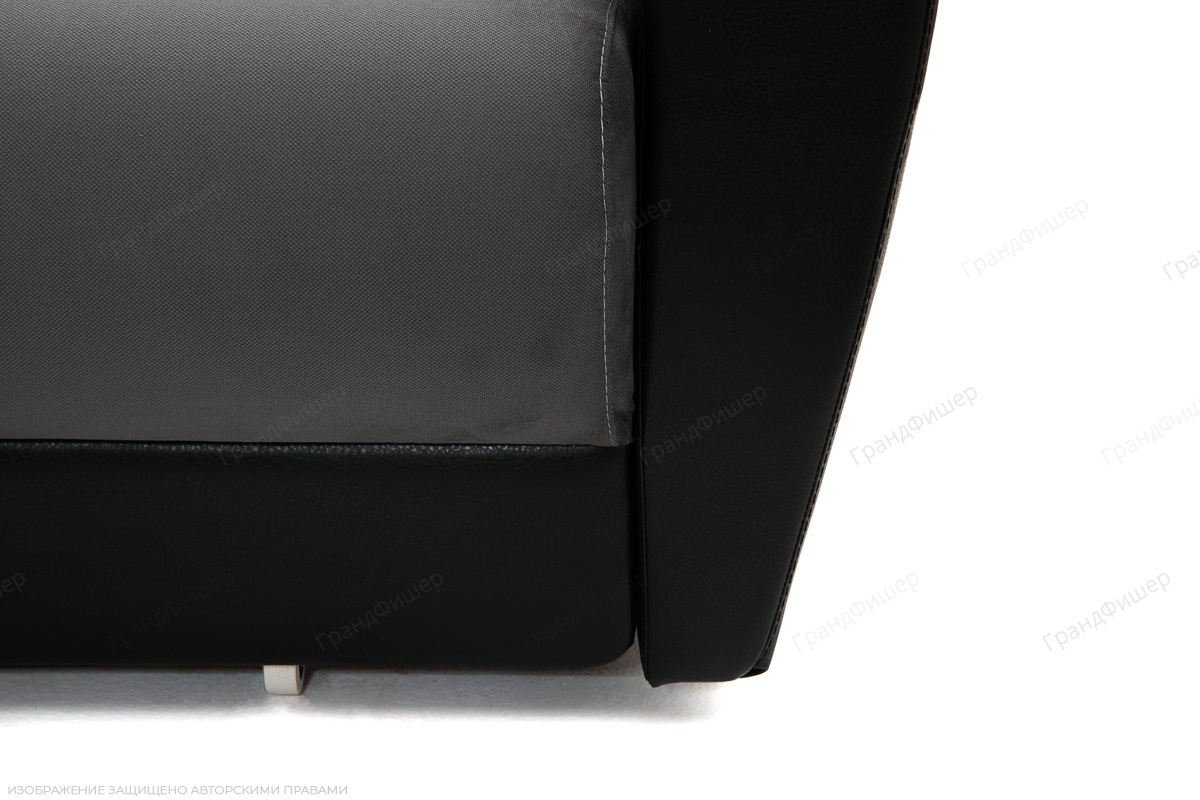 Дешевый диван Джаз Amigo Grafit + Sontex Black Подушки