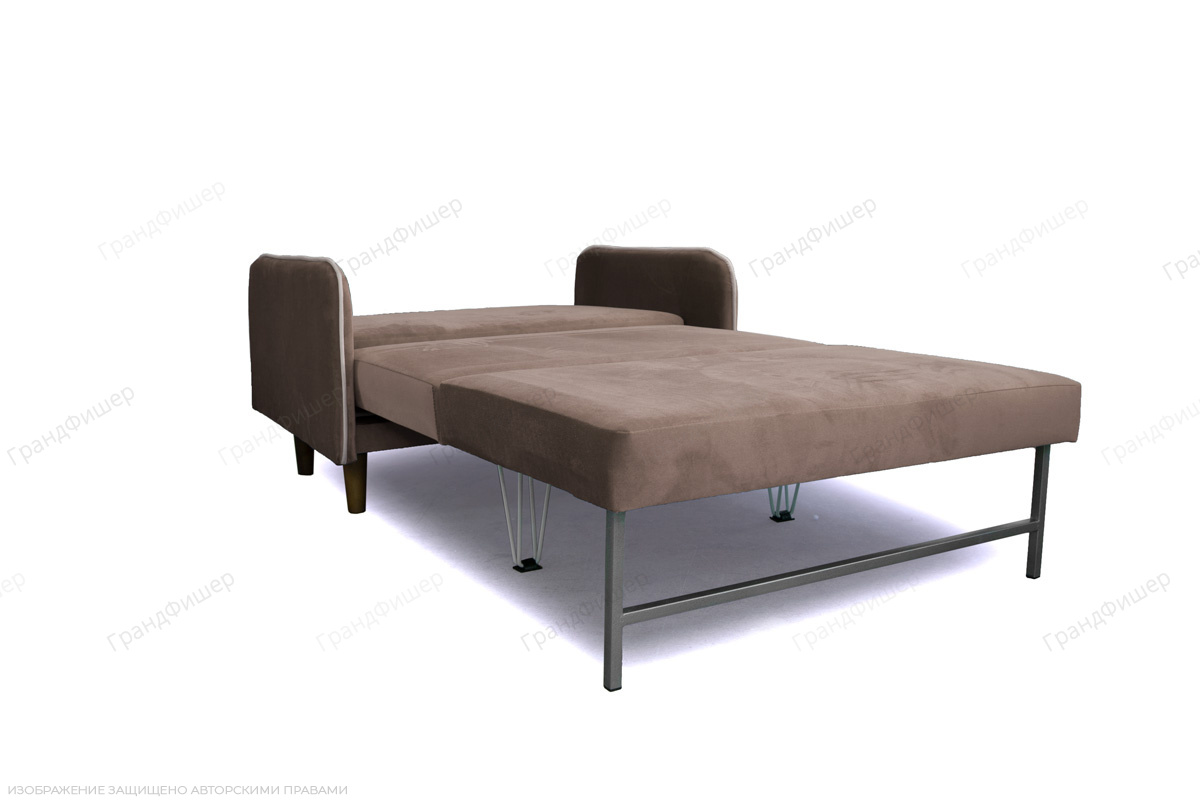 Коричневый диван Сайли Velutto Light brown Спальное место