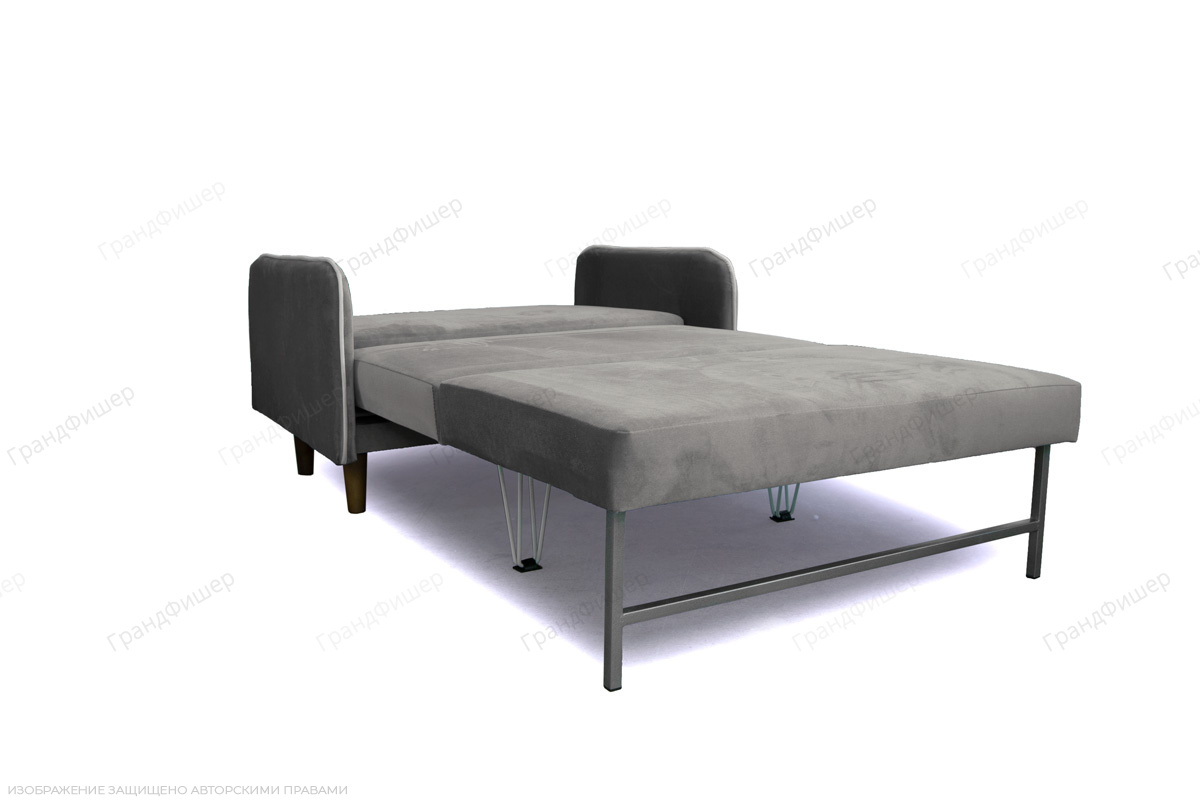 Светлый диван Сайли Velutto Light grey Спальное место