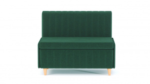 Прямой диван Милания Velutto Green Вид спереди