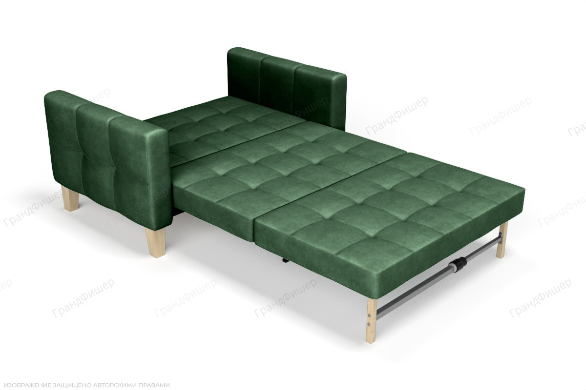 Прямой диван Этро люкс с опорой №3 Amigo Green Спальное место