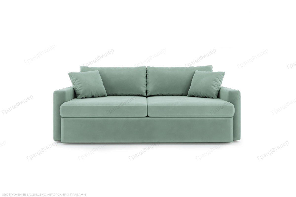 Прямой диван Романс Zara mint 14 Вид спереди