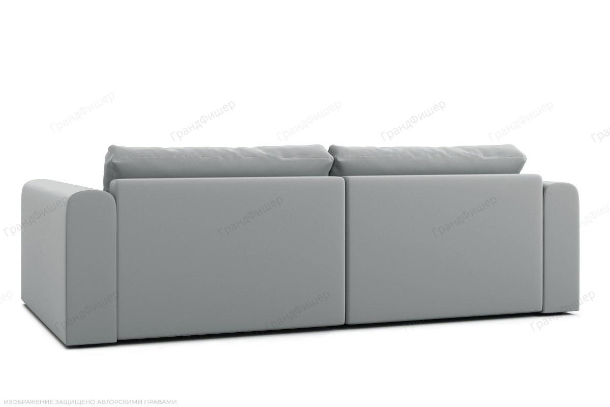Серый угловой диван Модена 1А Zara Steel 52 Вид сзади