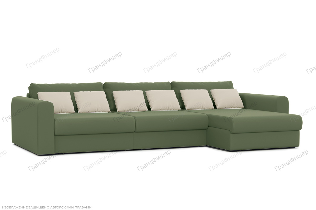 Угловой диван Модена 2А Энерджи Лайт 810/13 Вид по диагонали