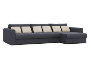 Угловой диван Модена 2А Amigo Grafit Вид по диагонали