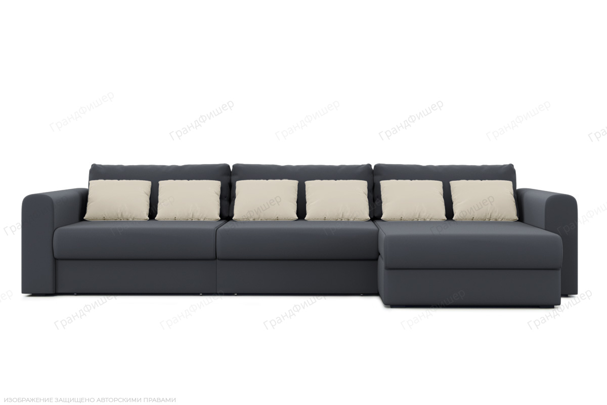 Угловой диван Модена 2А Amigo Grafit Вид спереди