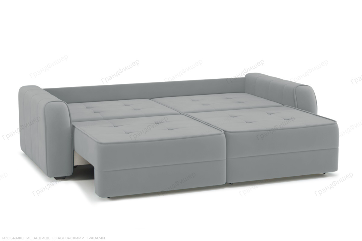 Прямой диван Кайман-8 Zara Steel 52 Спальное место