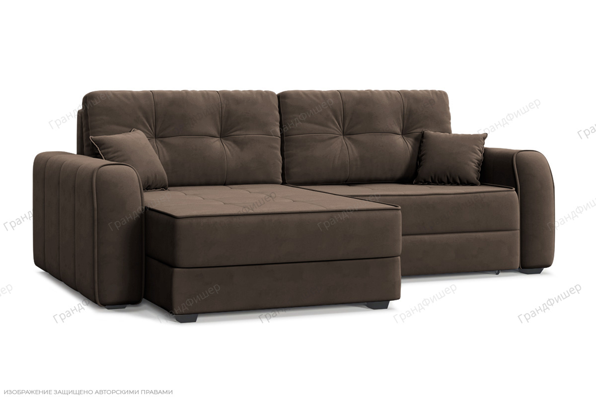 Угловой диван Кайман-13 Энерджи Лайт 810/7 Вид по диагонали