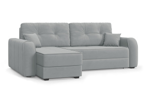 Угловой диван Кайман-12 Zara Steel 52 Вид по диагонали